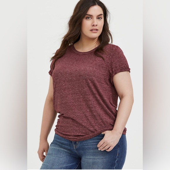 Torrid classic fit purple tee - Picture 2 of 5